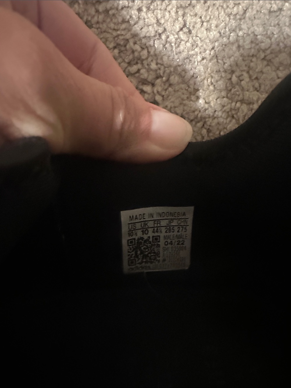 adidas Men's All-Black Knit Casual Sneakers - Picture 6 of 6